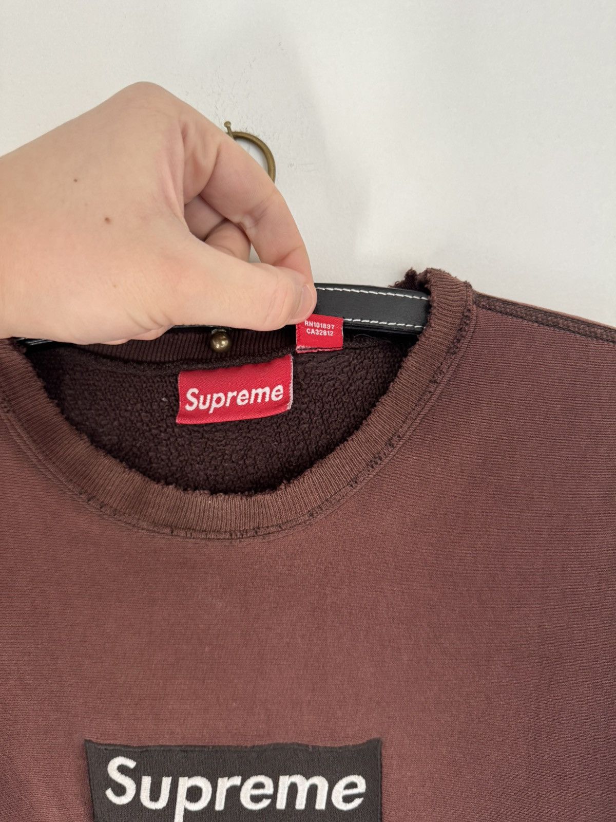 Supreme 2003 Brown Box Logo Tagged by Asspizza Size US L / EU 52-54 / 3 - 4 Thumbnail