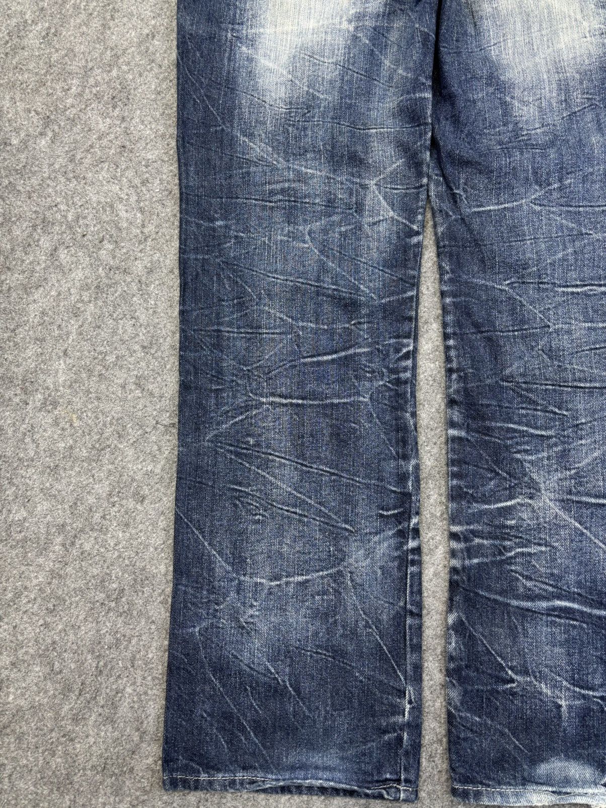 Japanese Brand 💥Wild Life Japan Street Fashion Crazy Fades Denim F871 Size US 32 / EU 48 - 12 Thumbnail