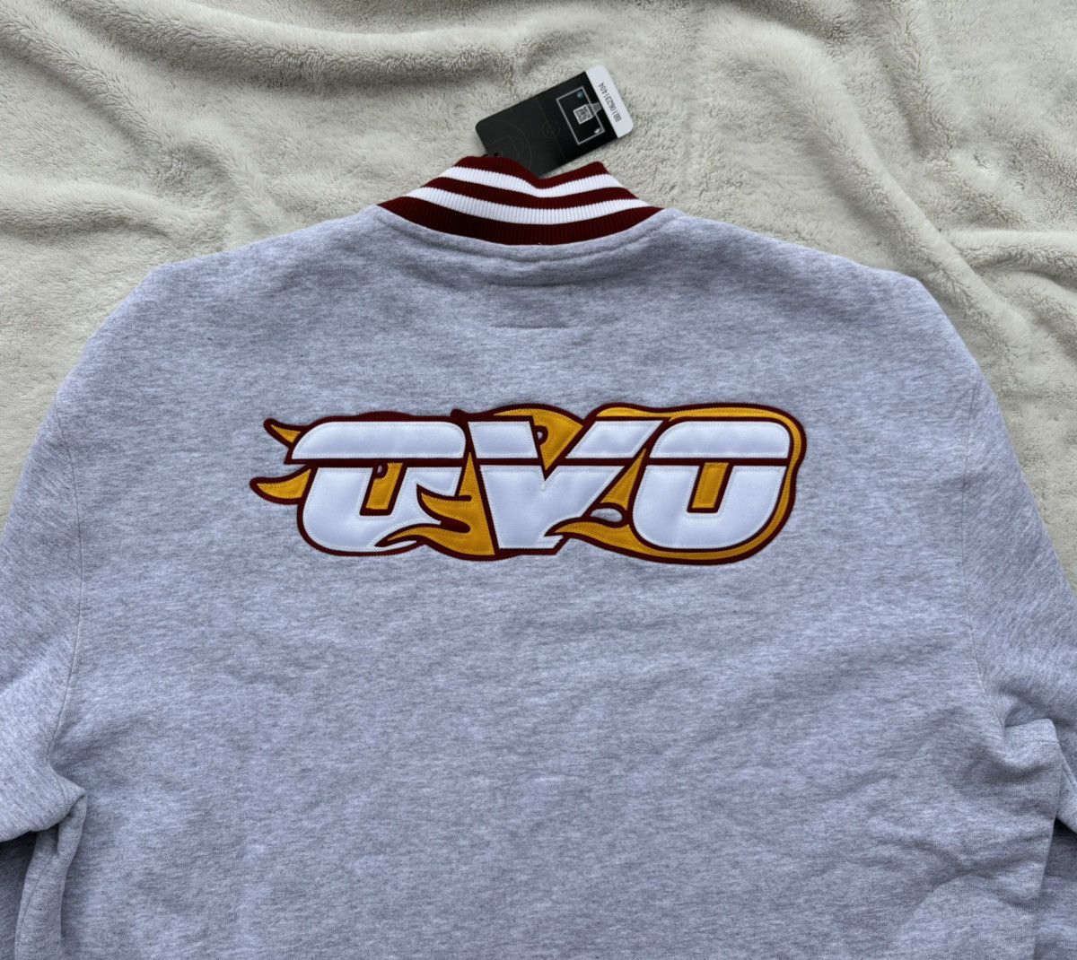 October's Very Own OVO x Miami Heat Grey Quarter Zip Sweater Size US XL / EU 56 / 4 - 4 Thumbnail