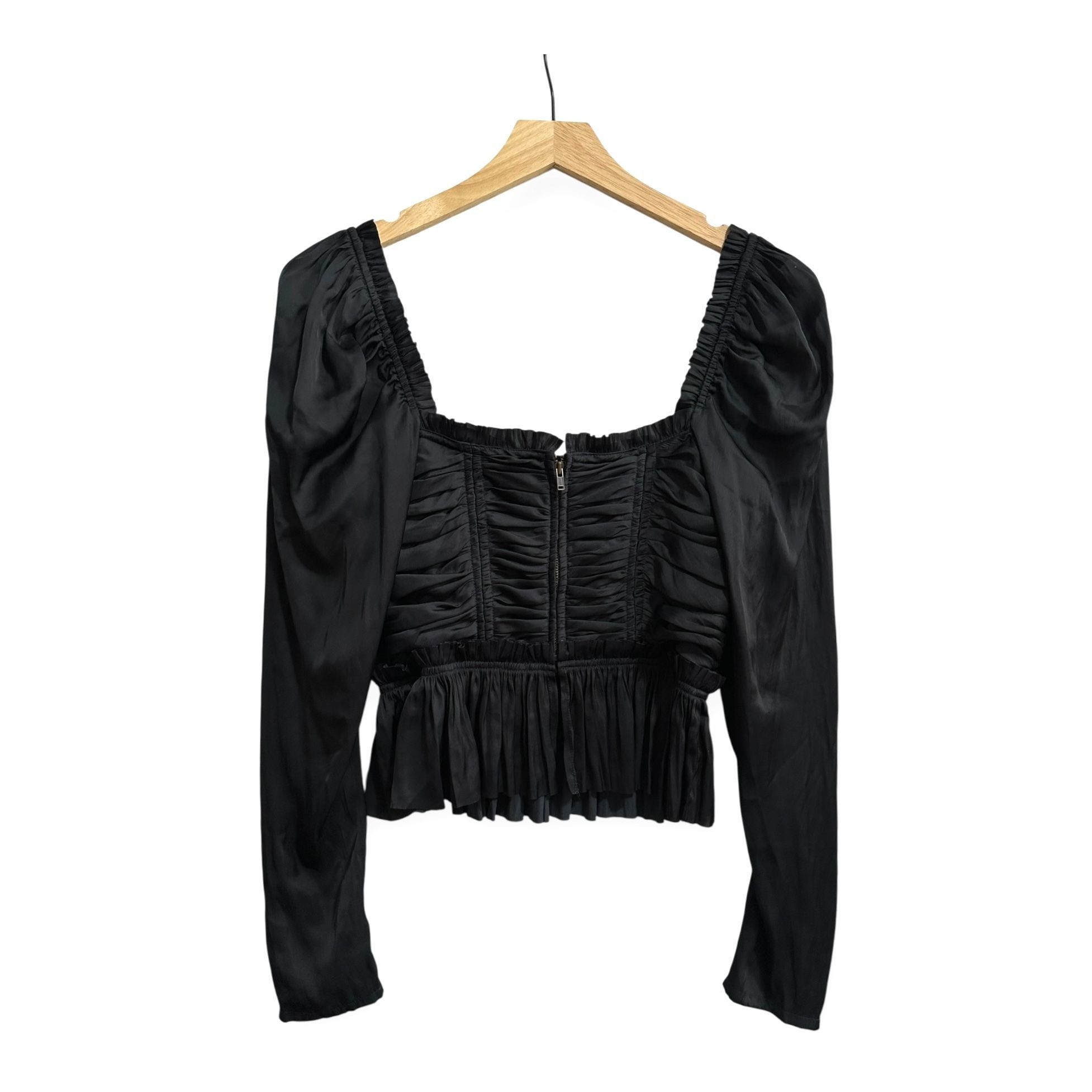 Ulla Johnson Ulla Johnson Mia Blouse in Noir (Black), Size 0, New with ta Size XS / US 0-2 / IT 36-38 - 2 Thumbnail