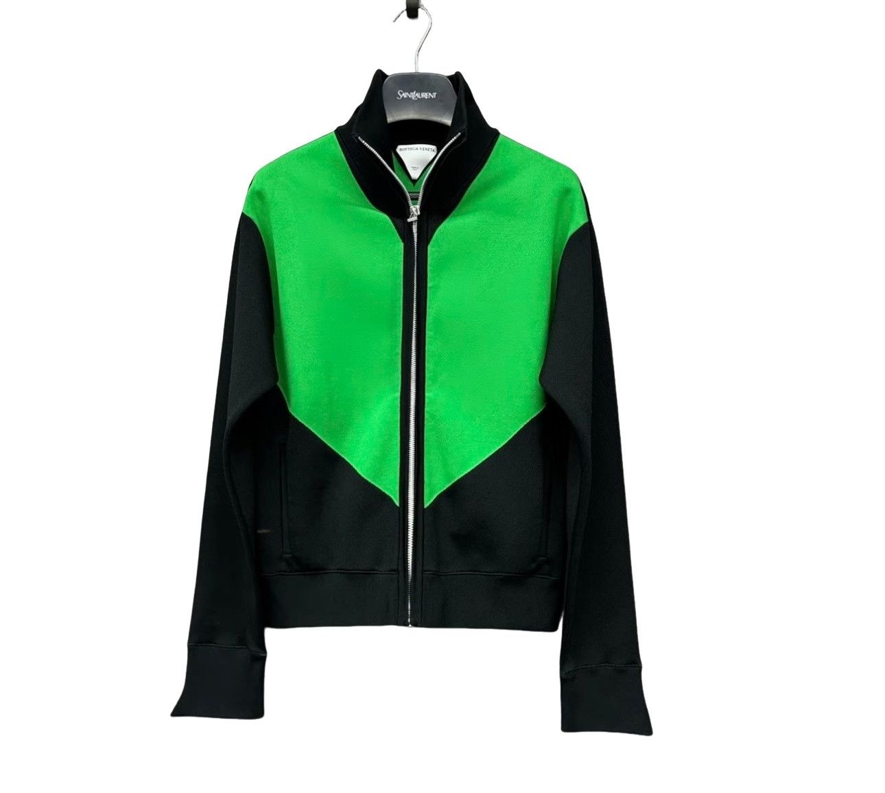Bottega Veneta Bottega Veneta Green V-Pattern Zip Jacket Size M Size US M / EU 48-50 / 2 - 1 Thumbnail