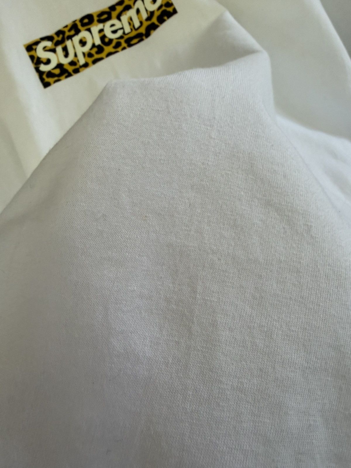 Supreme Shanghai Leopard Print White Box Logo T Shirt Size US XXL / EU 58 / 5 - 8 Thumbnail