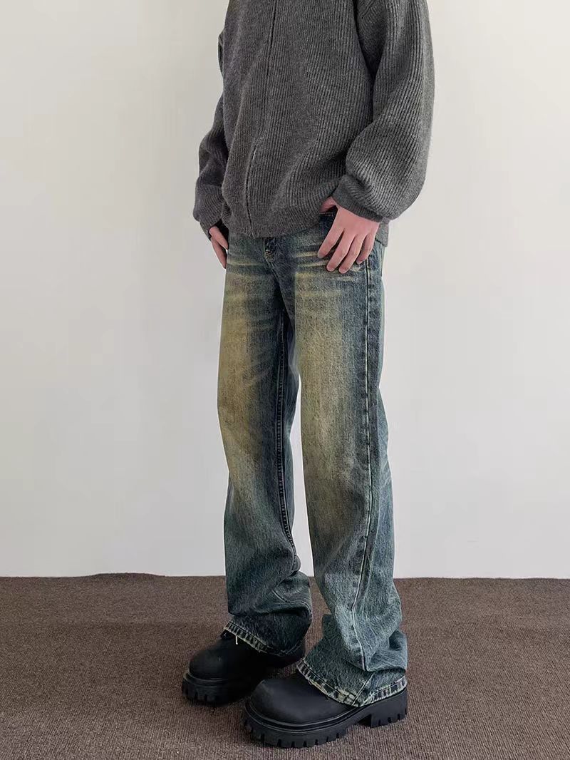 Japanese Brand × Jean High Street Vintage Washed Straight Leg Micro Flare Jeans Size US 29 - 2 Thumbnail