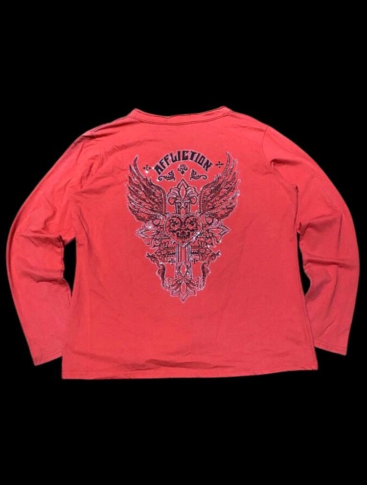 If Six Was Nine × Japanese Brand × Le Grande Bleu (L.G.B.) Japanese Brand~Affliction T Shirt ~ Poem IfSixWasNine Style Size US M / EU 48-50 / 2 - 1 Thumbnail