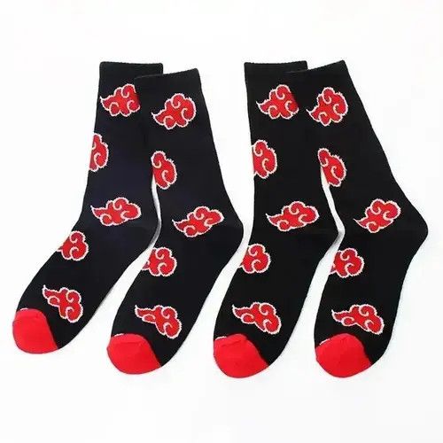 Other Anime Red Cloud Akatsuki Socks Size ONE SIZE - 3 Thumbnail