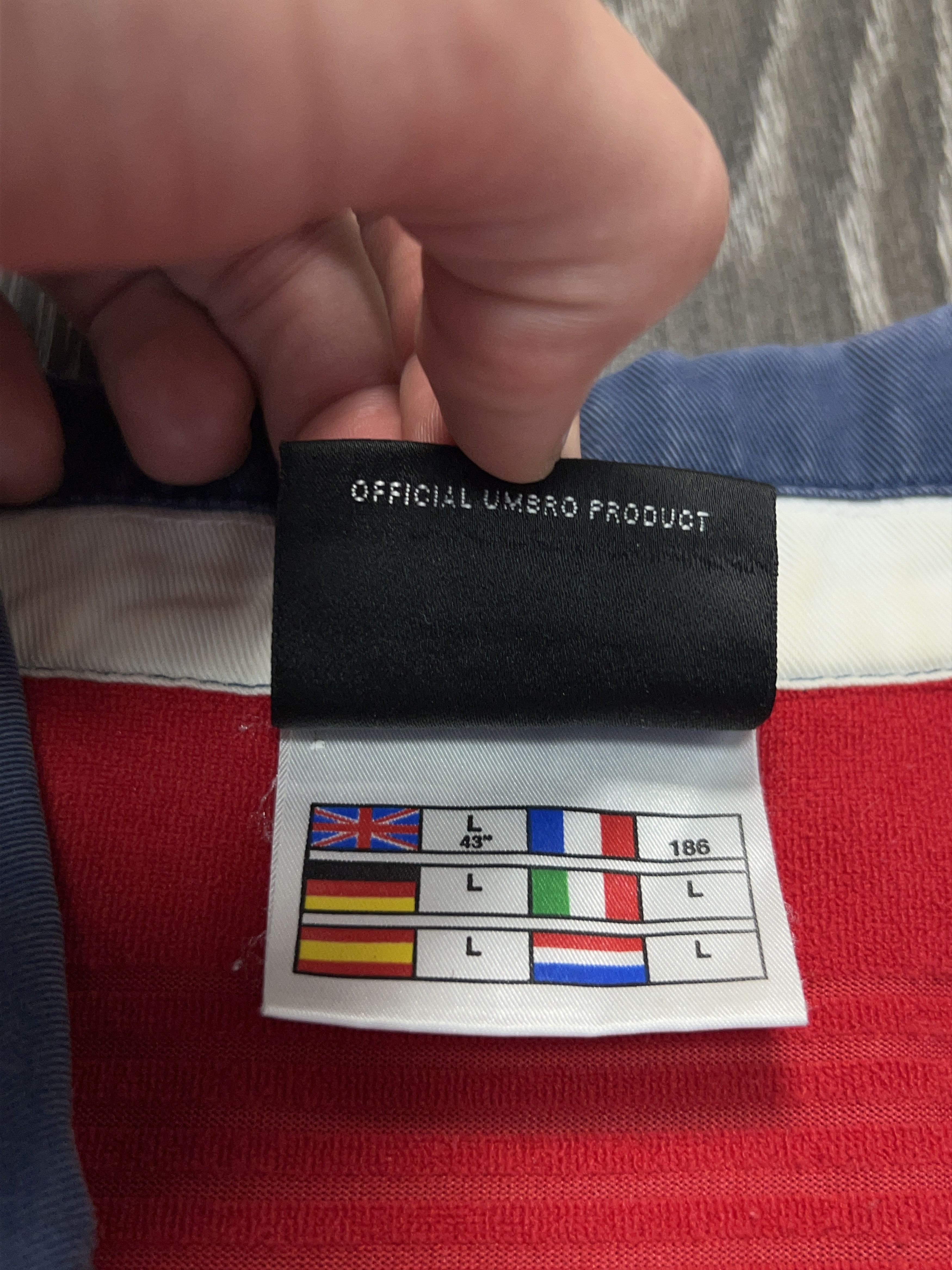 Umbro England National Team 1999 2000 2001 Football Shirt Jersey Size US L / EU 52-54 / 3 - 3 Thumbnail