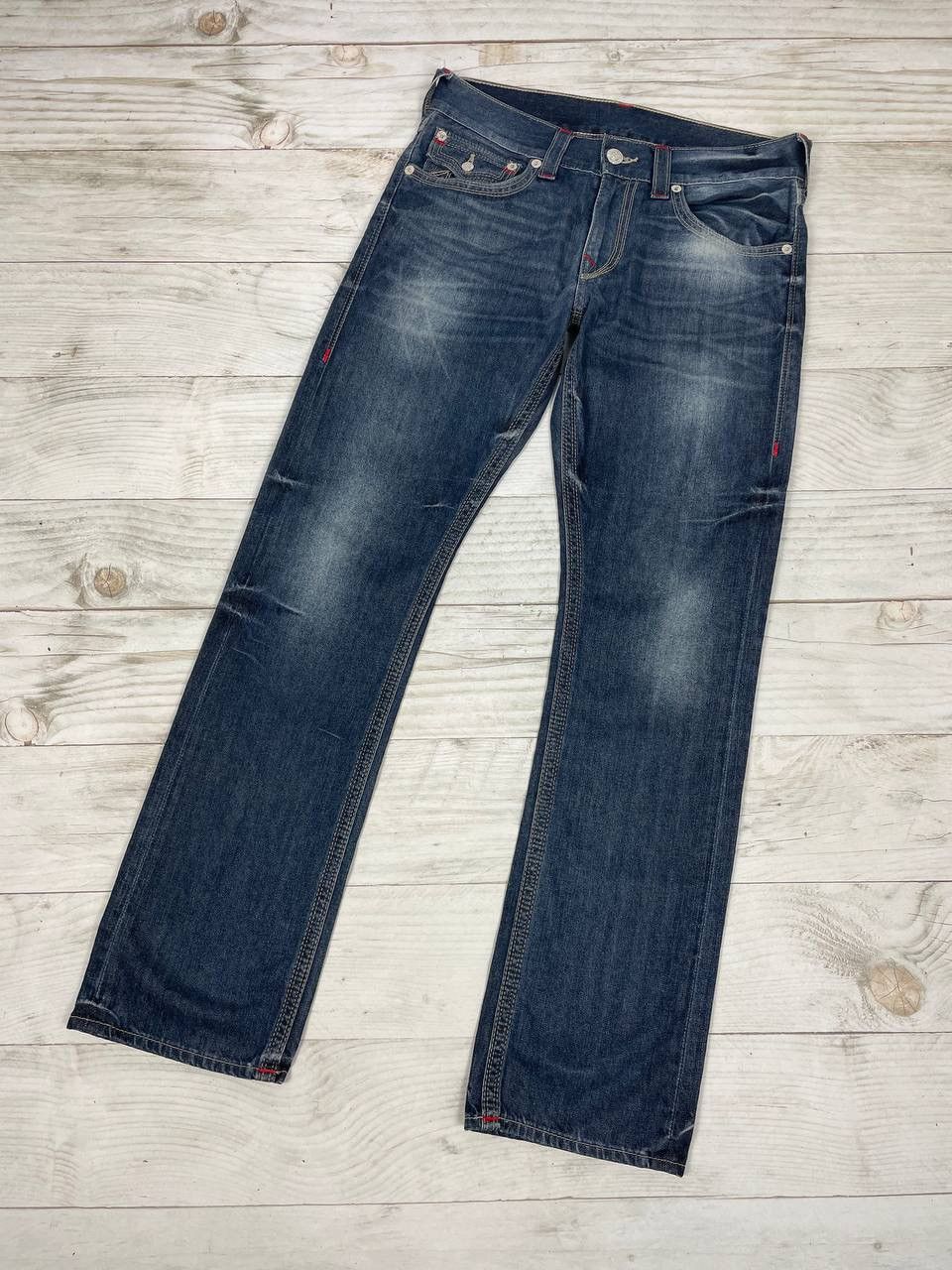 True Religion Vintage True Religion Baggy Straight Denim Jeans Japan Y2K Size US 31 - 2 Thumbnail