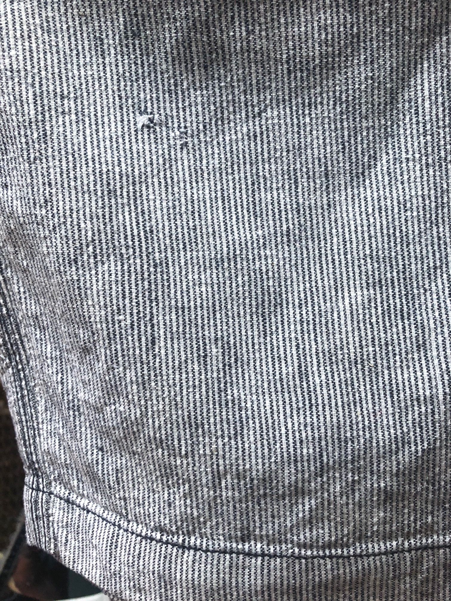 Other Women's linen trousers with white blue stripes, size L/40-42 Size 27" / US 4 / IT 40 - 8 Thumbnail