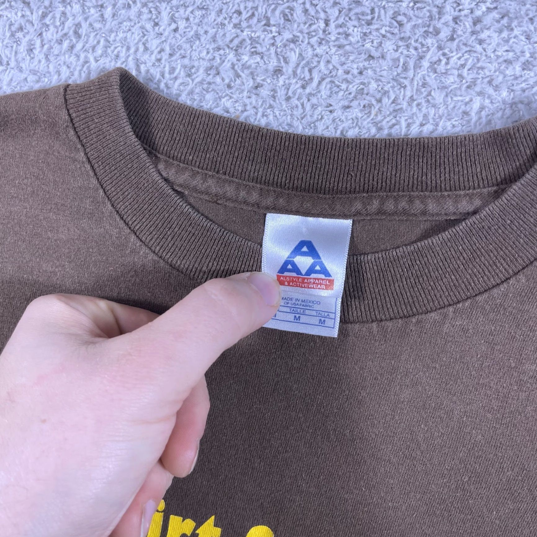 Vintage VINTAGE Alstyle T-Shirt Joke Shirt Brown Adult Medium Regular Men Crew Neck Short Sleeve Graphic Print Says Princess Face Says Troll Y2K Size US M / EU 48-50 / 2 - 4 Thumbnail