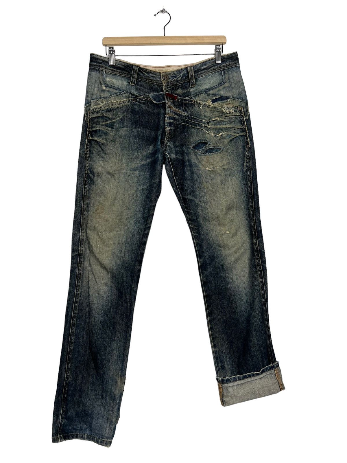 Marithe + Francois Girbaud 🔥 MARITHE FRANCOIS GIRBAUD TEQ DESIGN DENIM Size US 34 / EU 50 - 9 Thumbnail