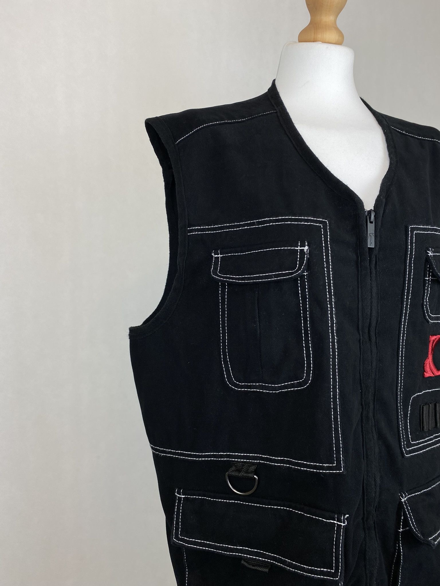 Karl Kani × Vintage karl kani vest denim jean rap hip hop sew Size US XL / EU 56 / 4 - 4 Thumbnail