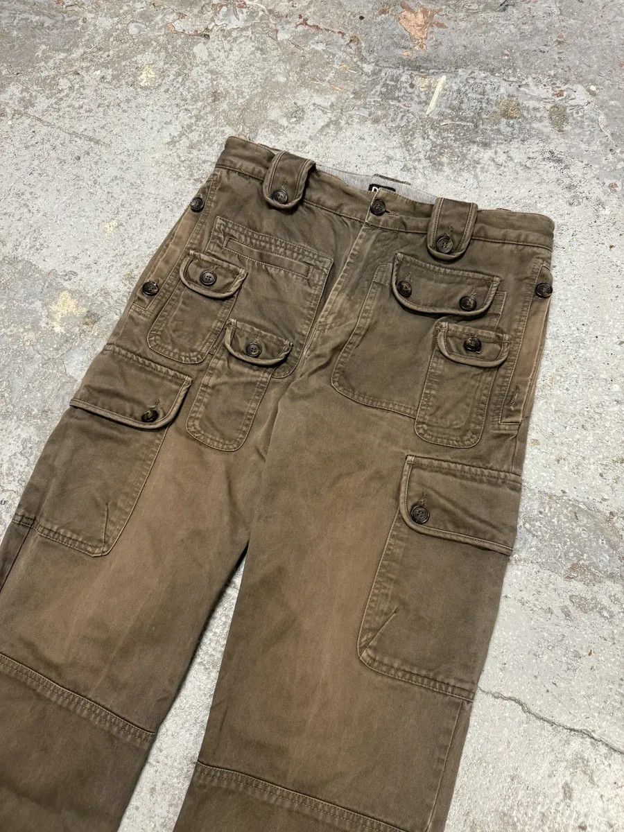 SS2008 Dolce & Gabbana Brown Faded Multi Pockets Pants