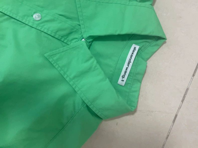 Alexander Wang Alexander Wang Green Shirt Shorts Set- Size XS / US 0-2 / IT 36-38 - 3 Thumbnail