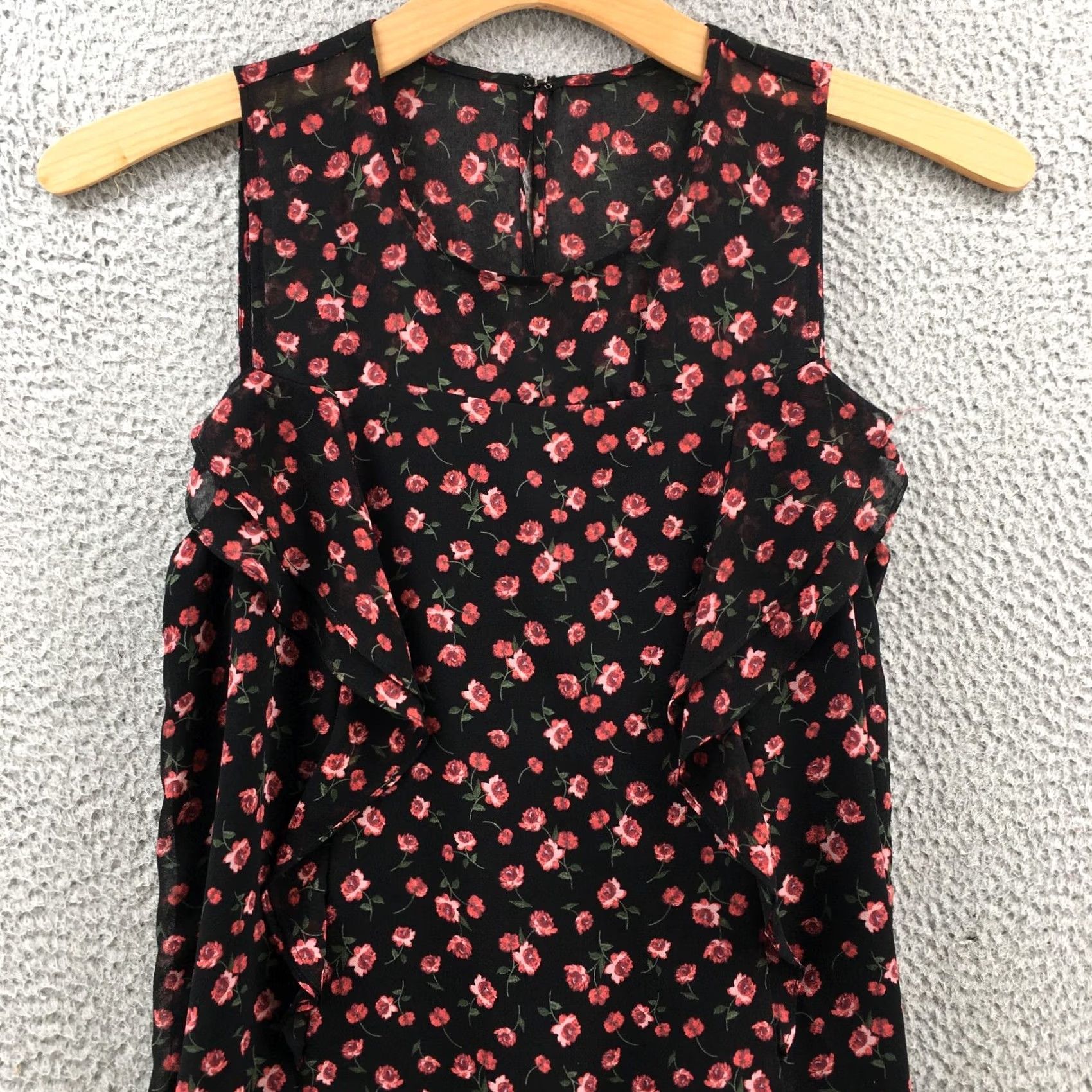 BCBGeneration BCBGeneration A Line Midi Dress Womens M Multicolor Floral Sleeveless Casual Size M / US 6-8 / IT 42-44 - 2 Thumbnail