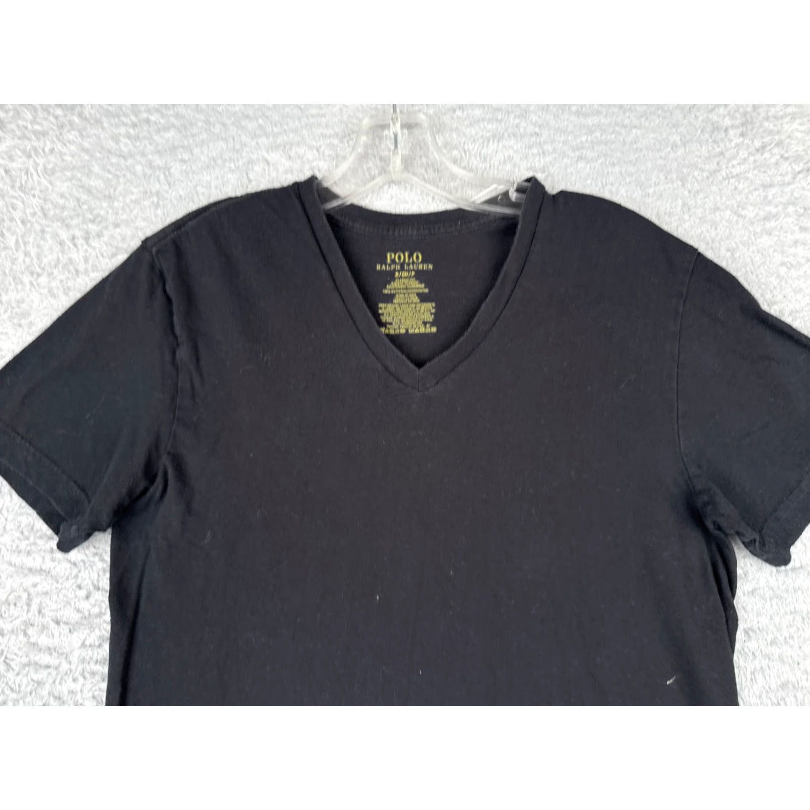 Ralph Lauren Polo Ralph Lauren Shirt Men’s Small Black Short Sleeve V-Neck Cotton Classic Fit Size US S / EU 44-46 / 1 - 4 Thumbnail