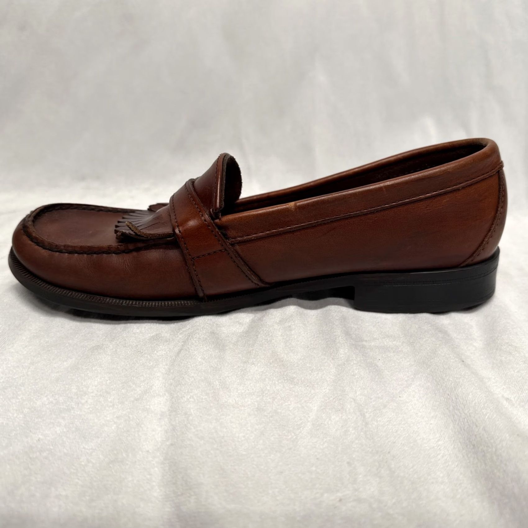 Sebago Sebago Burgundy Brown Slip On Buckle Loafer Genuine Leather Men Size 10.5 M Dress Loafer Leather Upper Lining Insole - Vintage N/A Size US 11 / EU 44 - 6 Thumbnail
