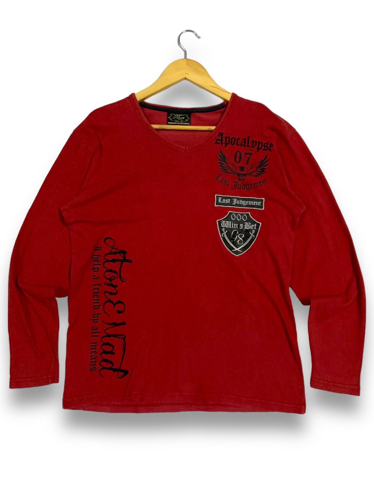 If Six Was Nine Y2K Japanese Brand Pleggi Poem Goth Punk Long Sleeve T-shirt Size US M / EU 48-50 / 2 - 1 Thumbnail