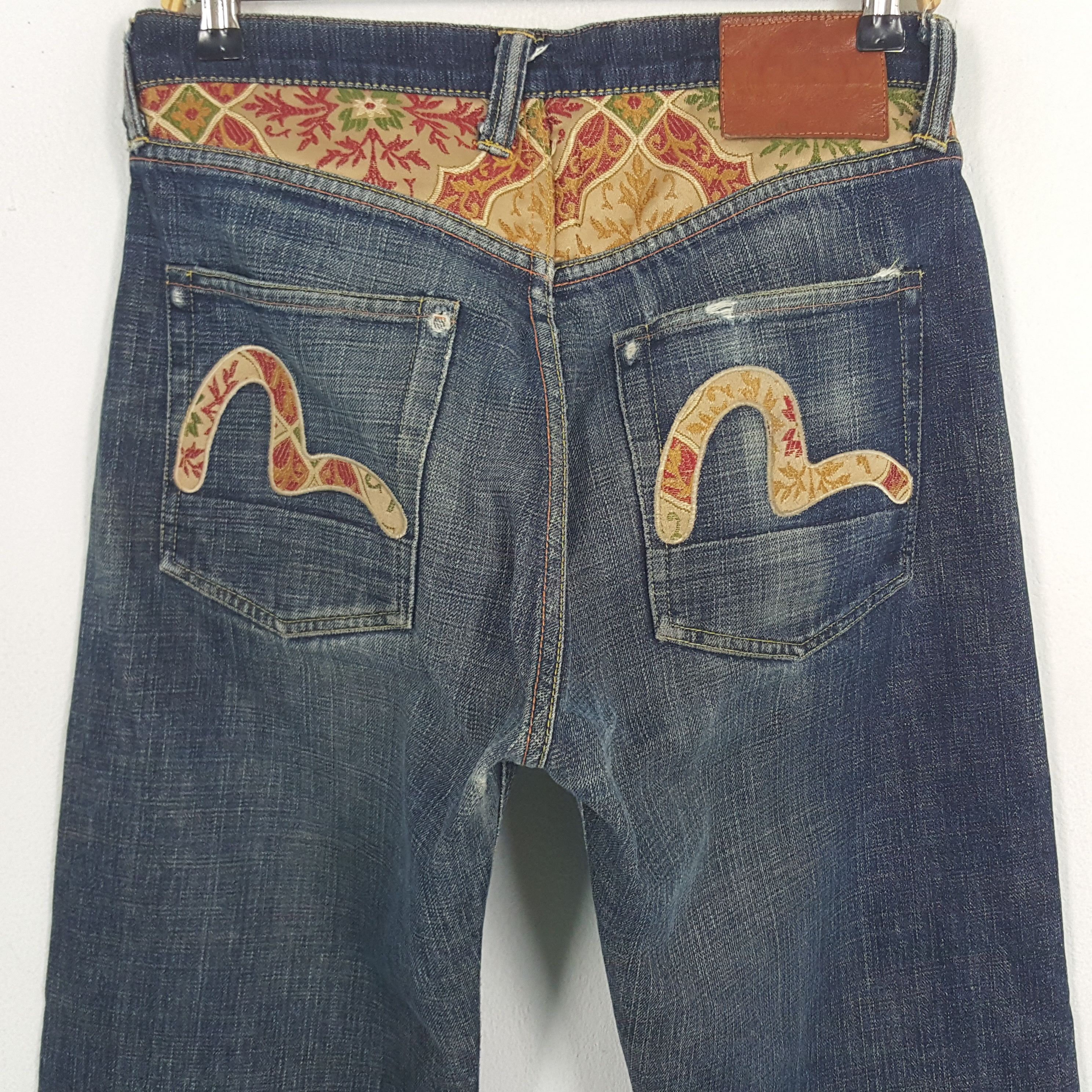 Evisu × Japanese Brand × Vintage Vintage Evisu Japanese Brand Daicock Custom Art Denim Jeans Size US 30 / EU 46 - 5 Thumbnail