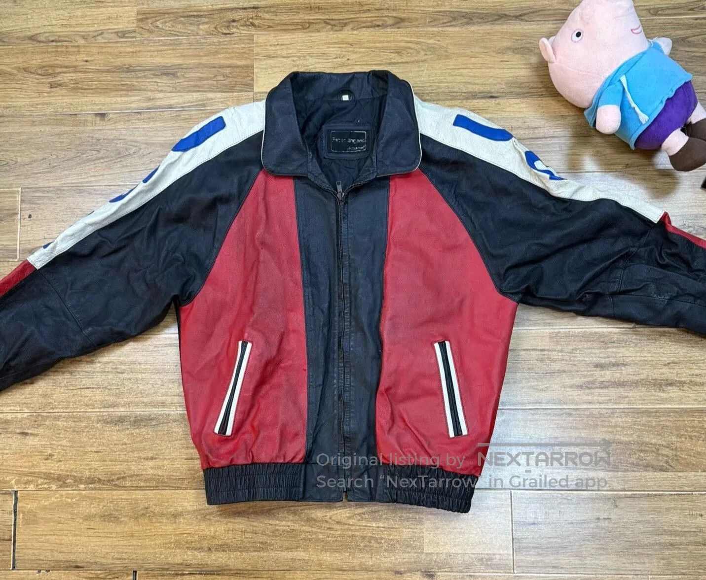 VINNY's Vintage American Retro Motorcycle Leather Jacket. Size US L / EU 52-54 / 3 - 1 Thumbnail