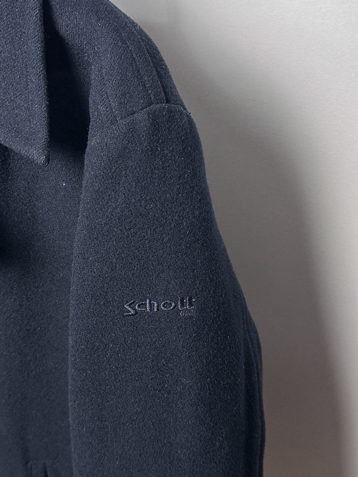 Schott Schott Army Type Garment Wool Pea Coat Size XL Size US XL / EU 56 / 4 - 5 Thumbnail