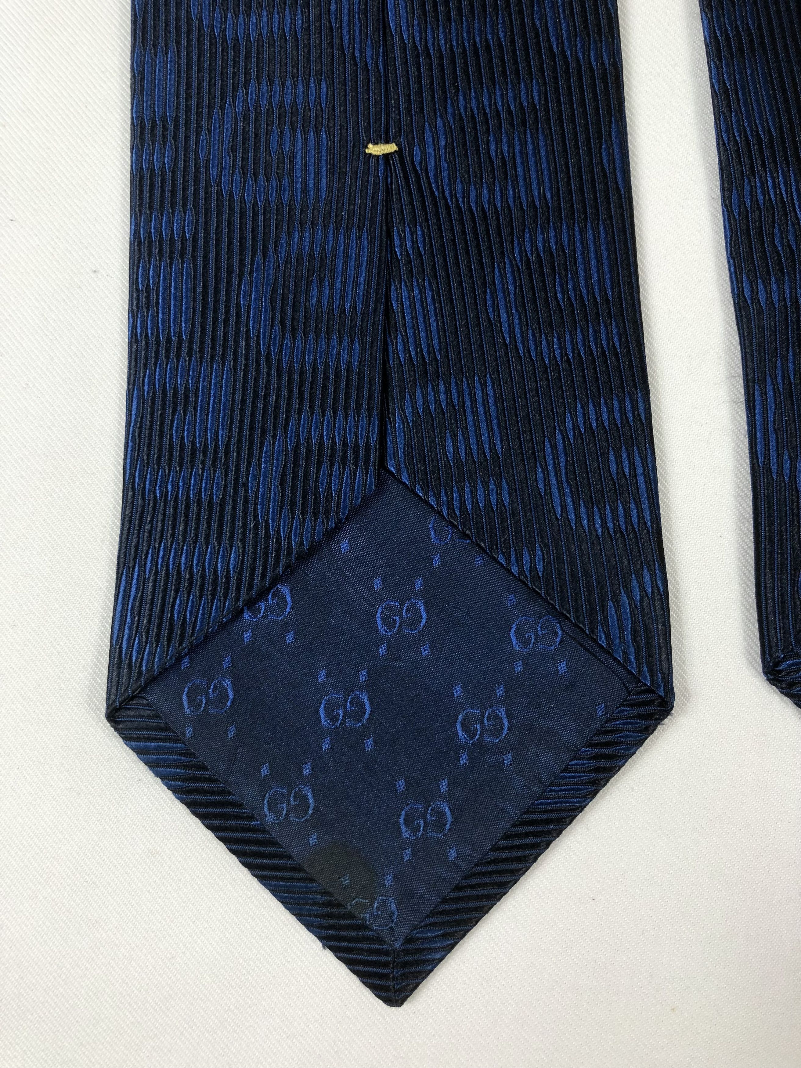 Gucci Rare Gucci GG Monogram Silk Tie Made in Italy Size ONE SIZE - 6 Thumbnail