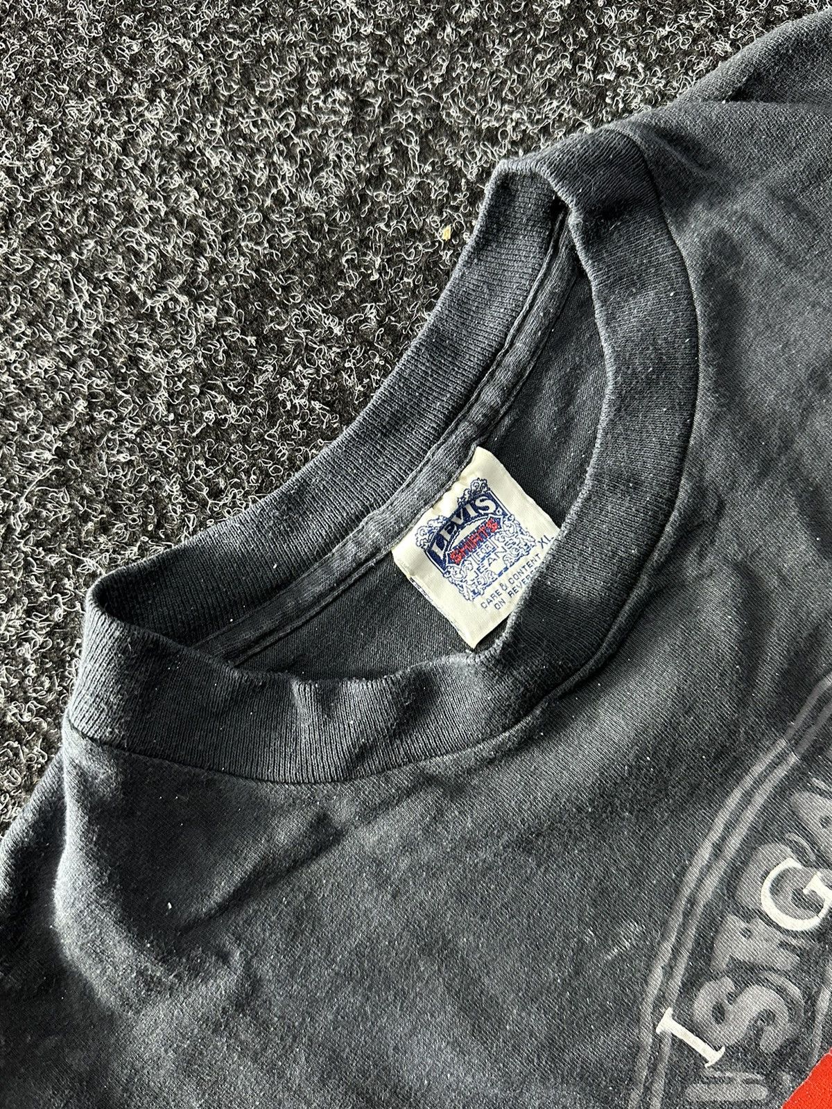 Levi's × Vintage 🚨VINTAGE LEVI’S 501 archive TEE BIG LOGO 90s painting distr Size US XL / EU 56 / 4 - 5 Thumbnail