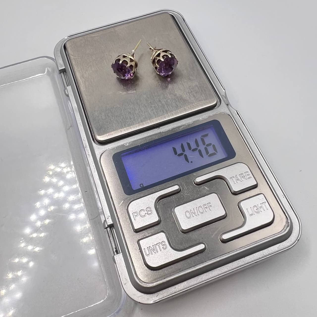 Vintage Vintage USSR Gilded Silver 875 Stud Earrings Signed 4.4g Size ONE SIZE - 5 Thumbnail