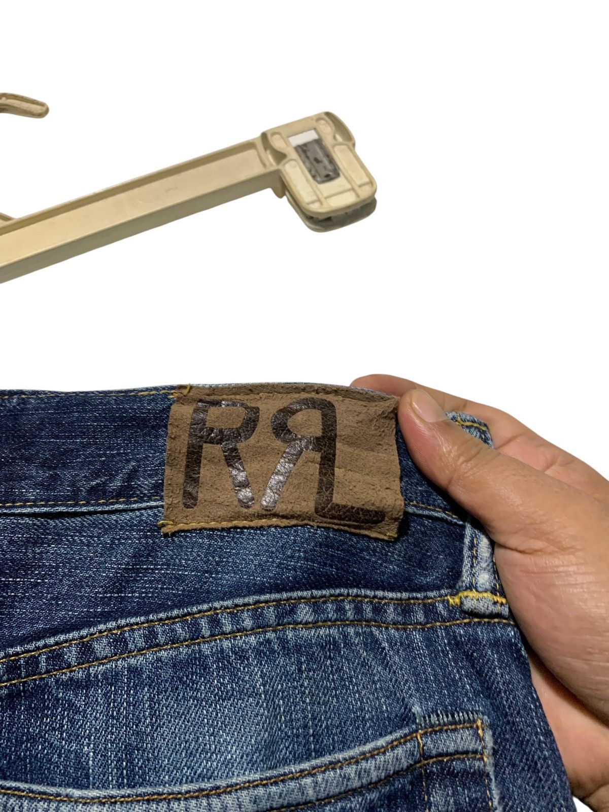 RRL Ralph Lauren RRL distressed raw hem selvedge jeans Size US 28 / EU 44 - 12 Thumbnail