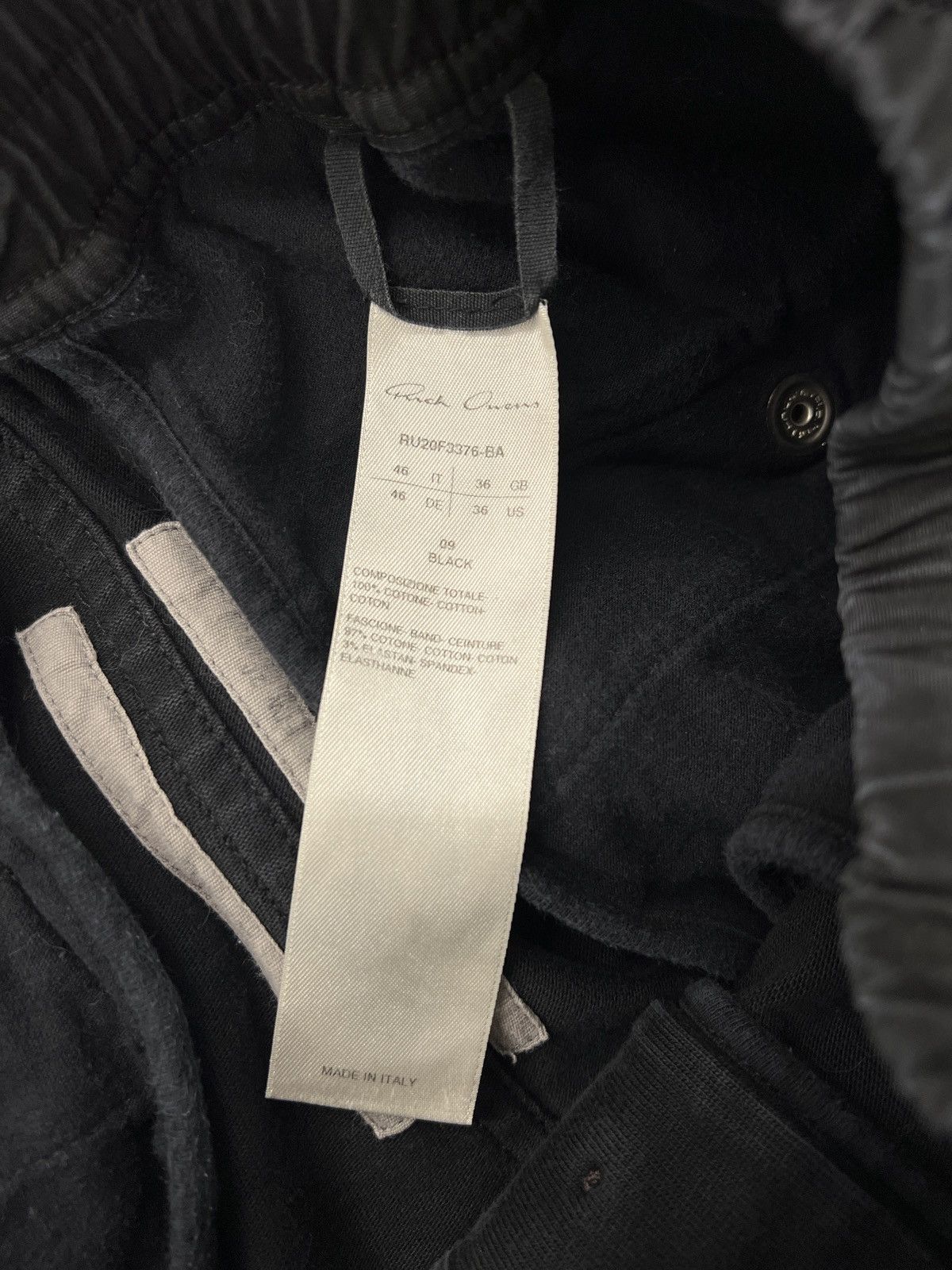Rick Owens Rick Owens 20SS Cropped Cotton-jersey Sweatpants Size US 36 / EU 52 - 6 Thumbnail