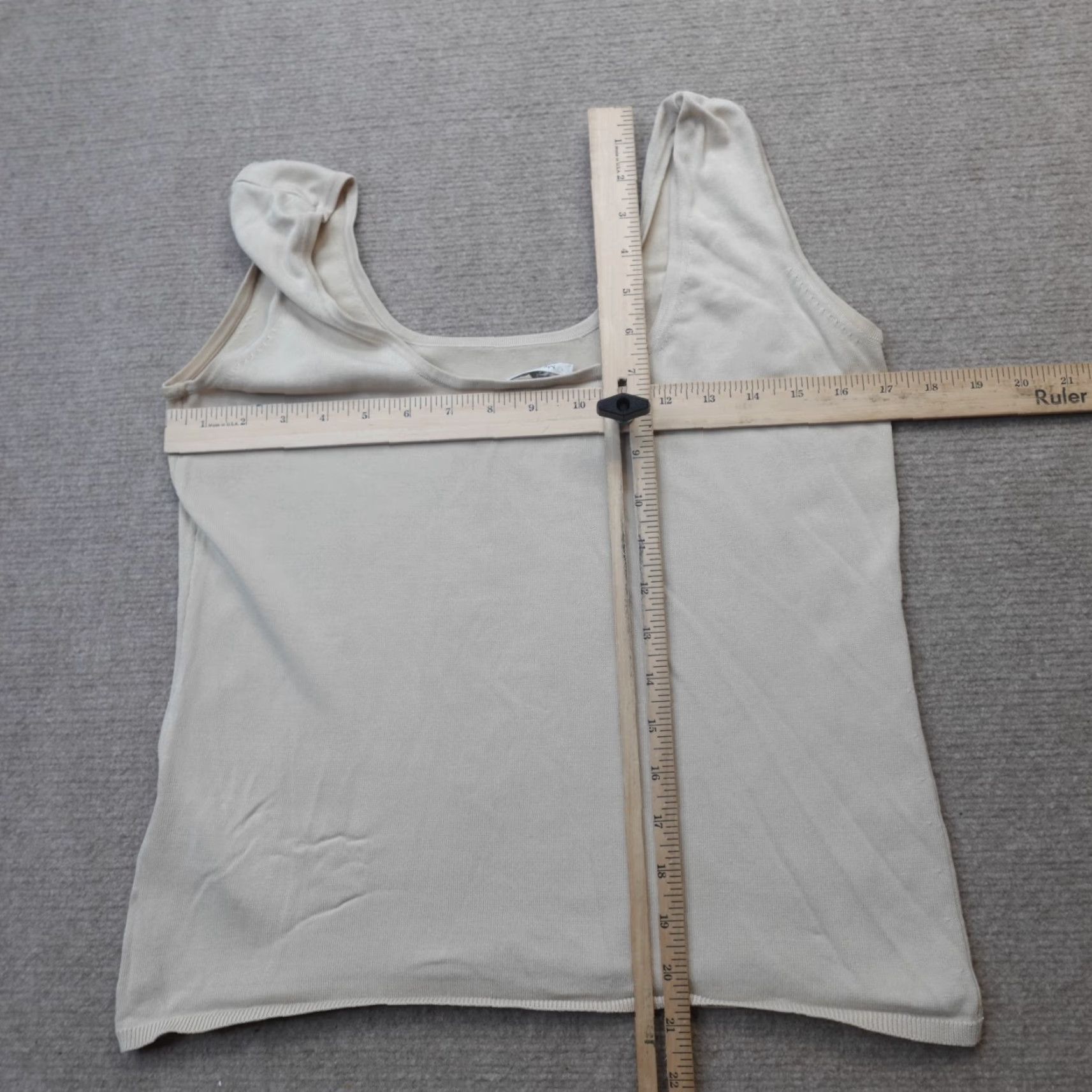 Max Mara Max Mara Blouse Shirt Womens Top Large Beige Sleeveless Silk Blend Elasticodiene L Beige Casual Womens Size L / US 10 / IT 46 - 5 Thumbnail