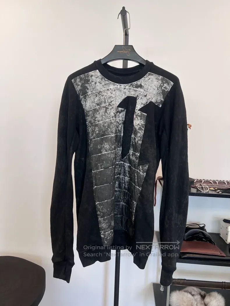 Boris Bidjan Saberi Boris Bidjan Saberi Inkjet dyed patchwork crew neck long-s Size US L / EU 52-54 / 3 - 1 Thumbnail