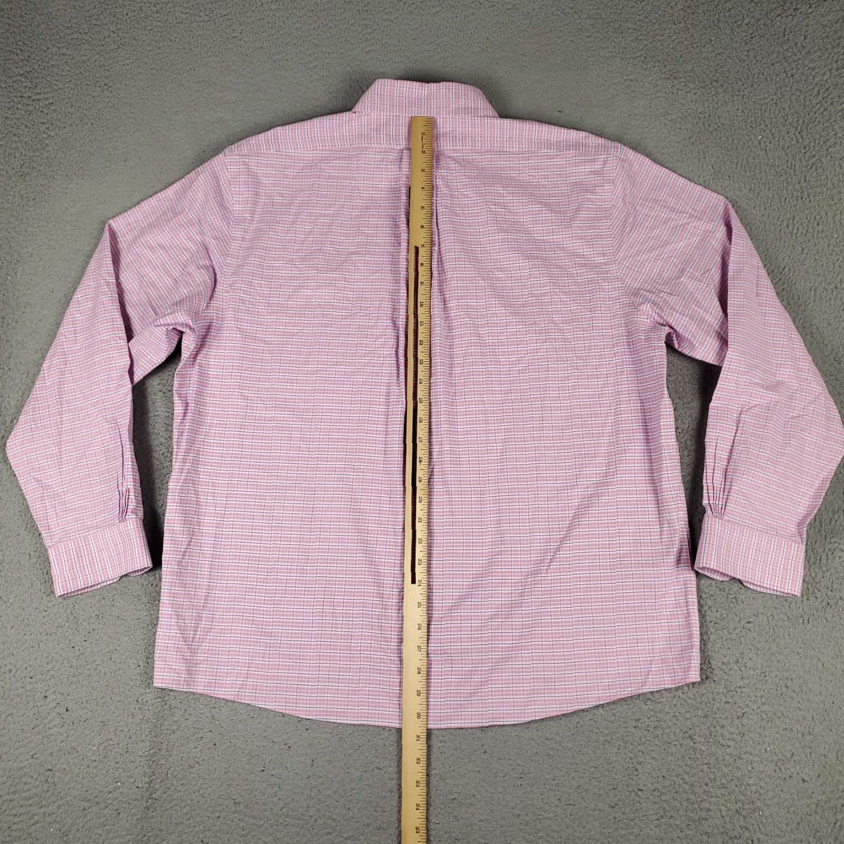 Brooks Brothers Brooks Brothers Button-Up Shirt Mens XL Pink Plaid Long Sleeve Casual Size US XL / EU 56 / 4 - 3 Thumbnail