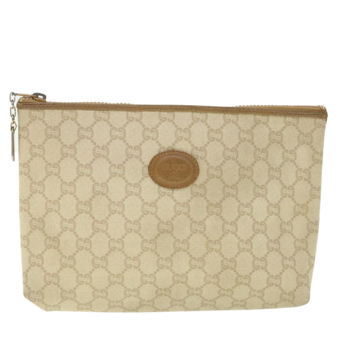 Gucci Beige Canvas Clutch Bag (Pre-Owned) Size ONE SIZE - 1 Thumbnail