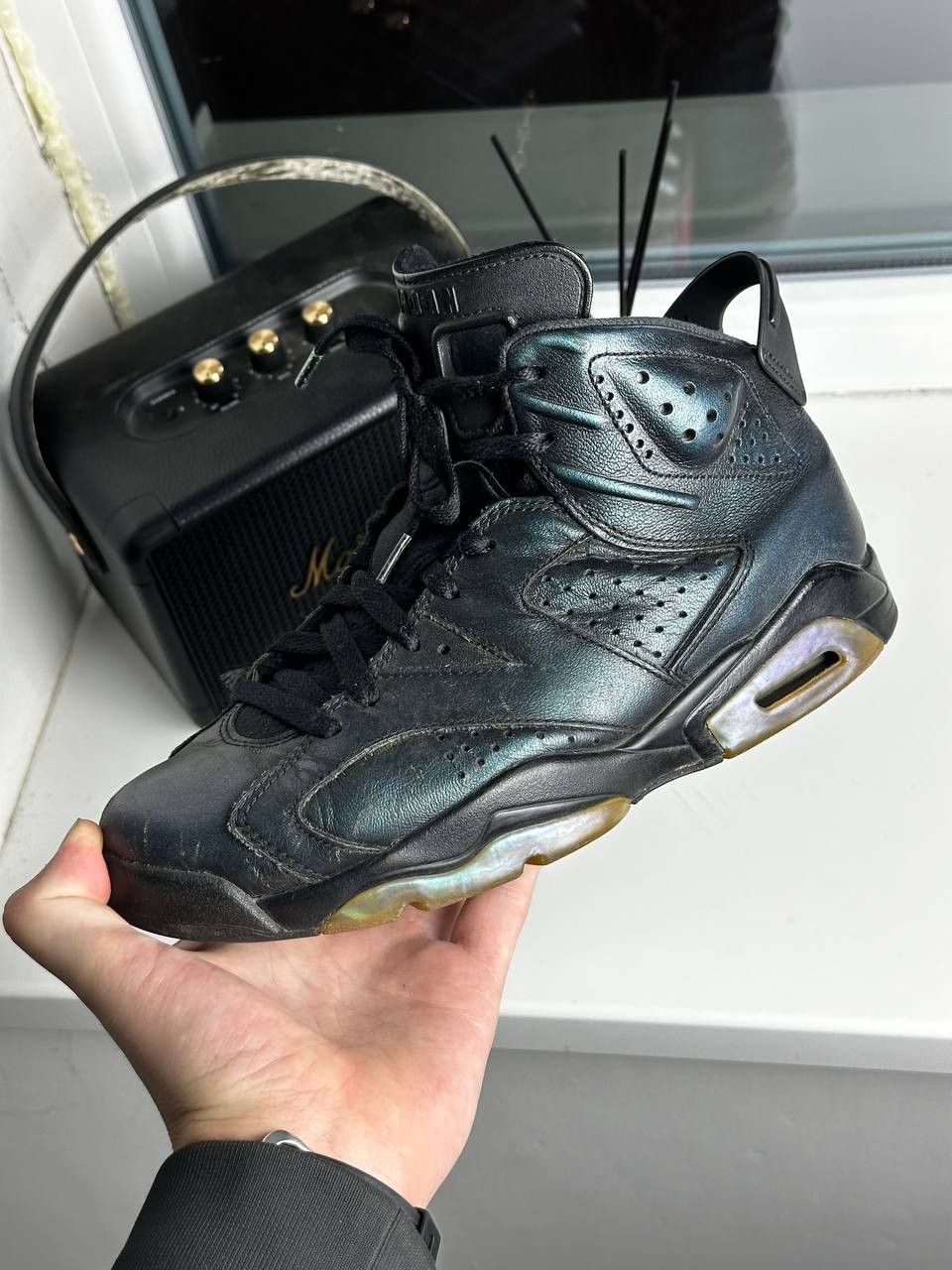 Jordan Brand × Nike Nike Air Jordan 6 Chameleon Black Size 7.5 Size US 7.5 / EU 40-41 - 7 Thumbnail