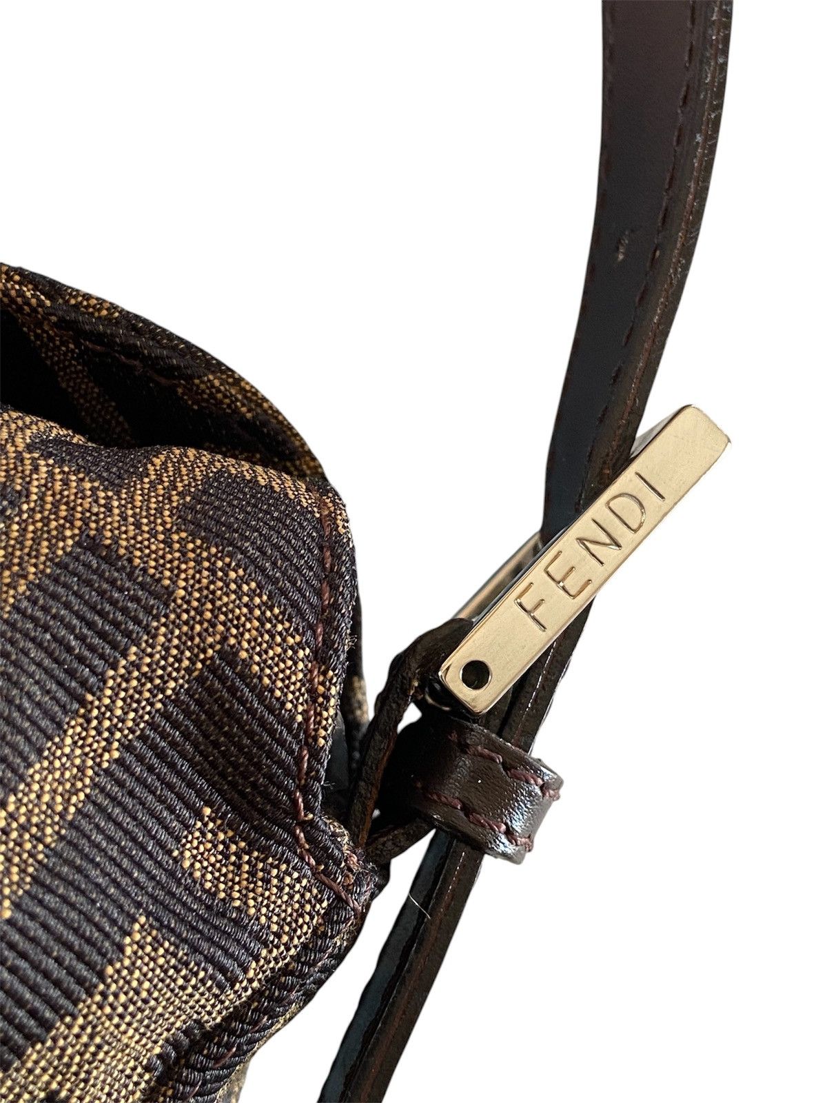 Fendi RARE Vintage Fendi Zucca Double Flap Shoulder Bag Size ONE SIZE - 9 Thumbnail