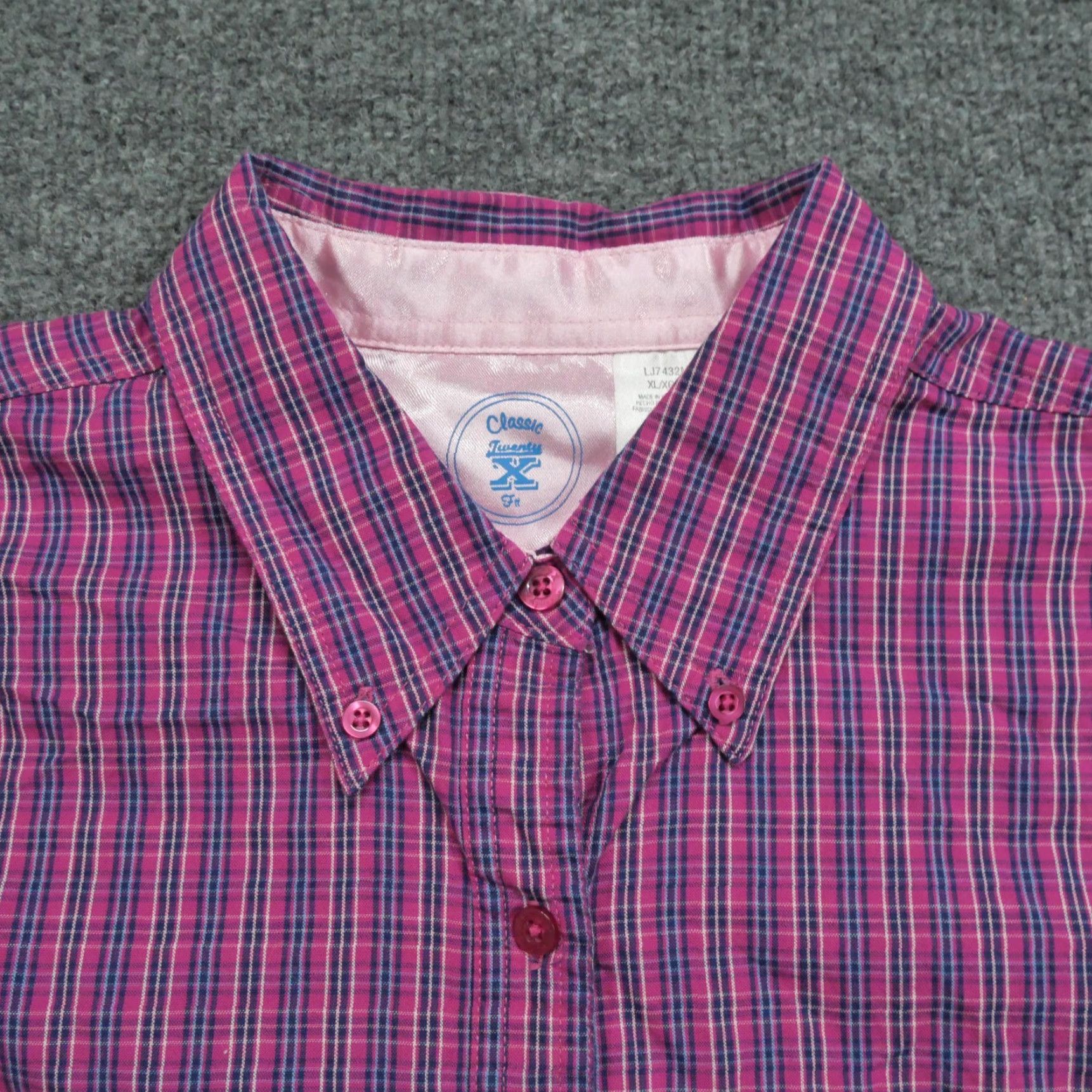 Wrangler VINTAGE Wrangler 20X Shirt Womens XL Pink Plaid Button Up Western Country Y2K Size XL / US 12-14 / IT 48-50 - 4 Thumbnail