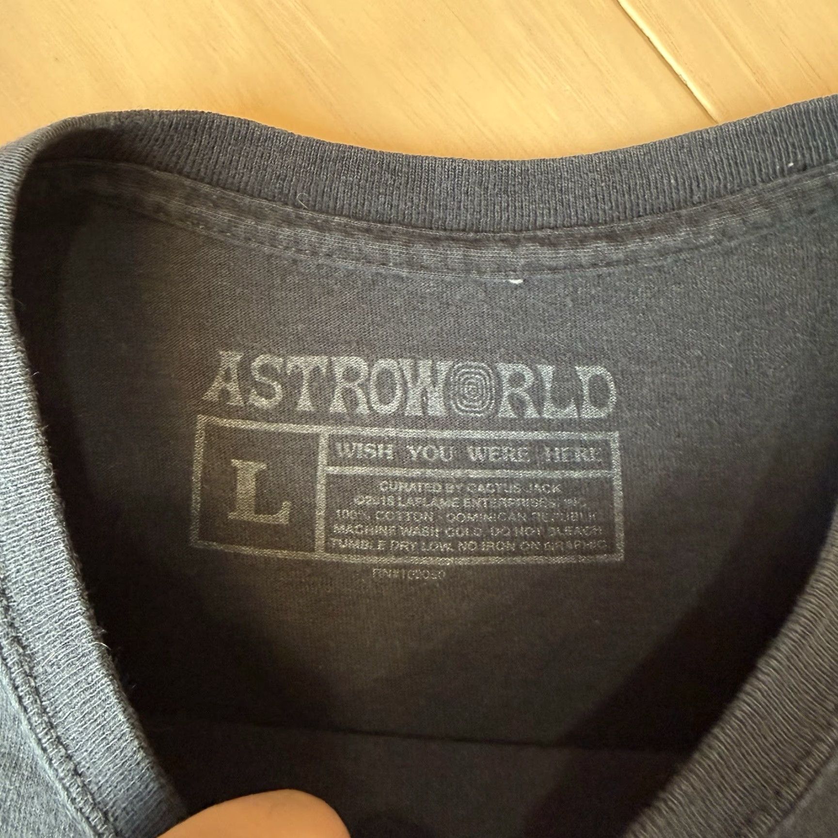 Travis Scott Travis Scott Astroworld Shirt Large Black Houston Streetwear Hip Hop Tour Merch Shirt Mens Short Sleeve Crew Neck Knit Cotton Logo Print Vintage: No Size US L / EU 52-54 / 3 - 6 Thumbnail