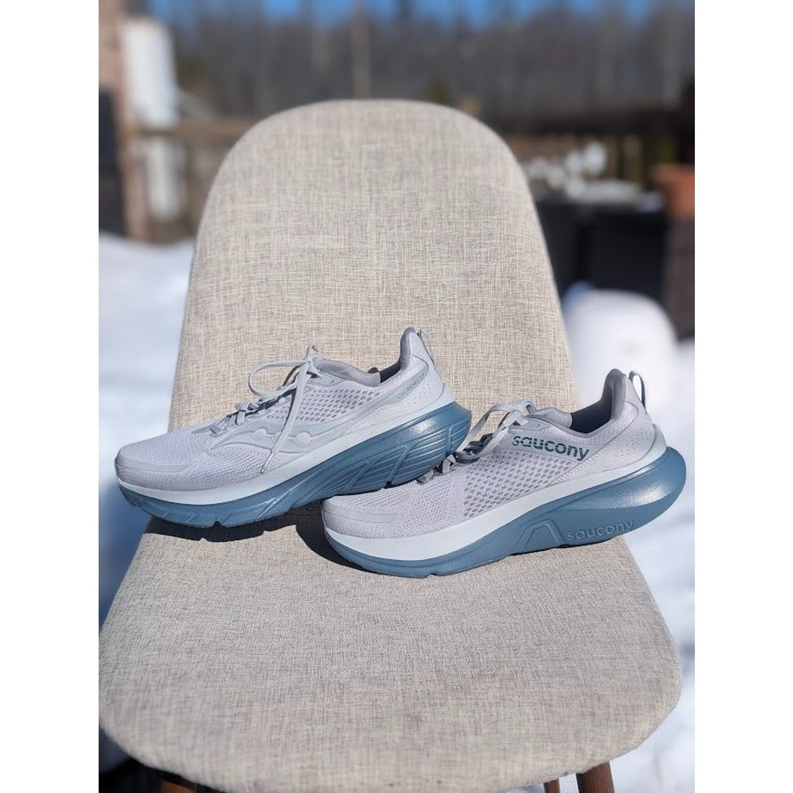 Saucony Saucony Guide 17 Men’s Running Shoe Sz 12 Gray Cloud Mirage Size US 12 / EU 45 - 5 Thumbnail