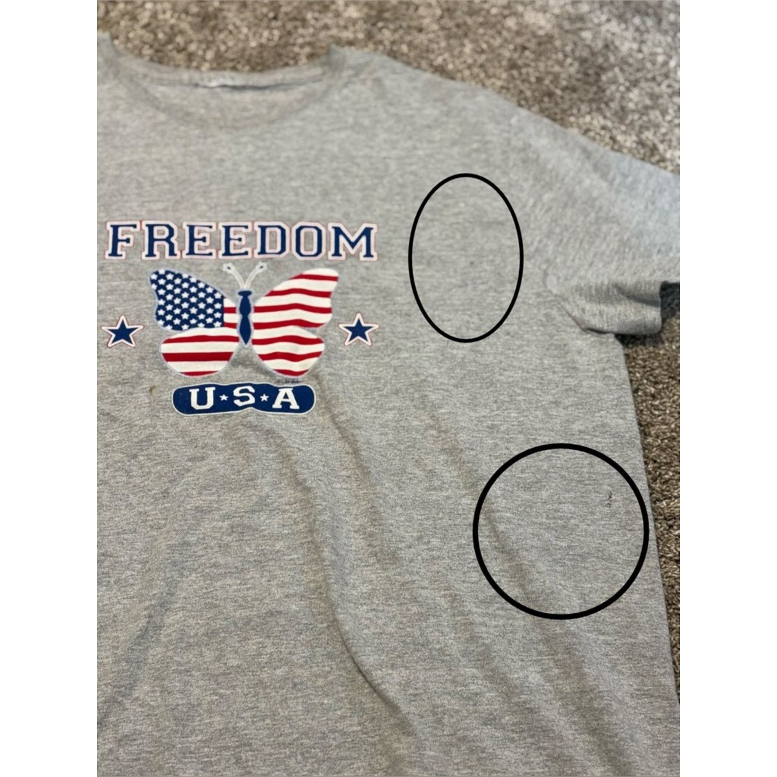 Other (No Brand) Freedom USA Graphic Tee: Best for Size L/XL Size L / US 10 / IT 46 - 3 Thumbnail