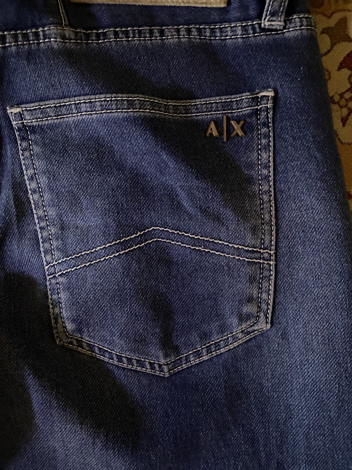 Armani Exchange × Designer × Vintage Armani Exchange Slim Fit Blue Denim Size US 32 / EU 48 - 3 Thumbnail