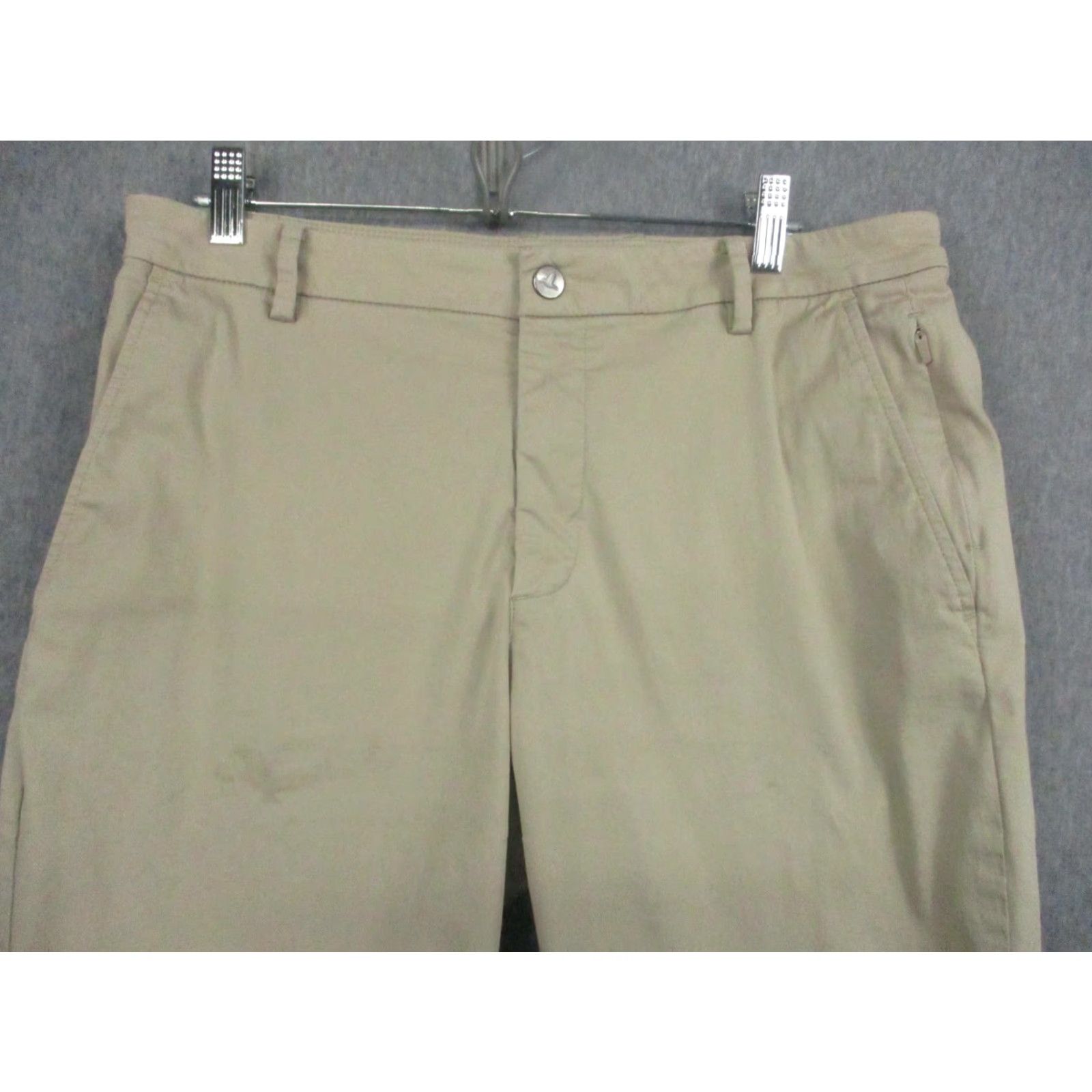 Vintage Birddogs Pants Mens 34x30 Khaki Stretch Chino Golf Casual Slim Fit Comfort Size US 34 / EU 50 - 2 Thumbnail