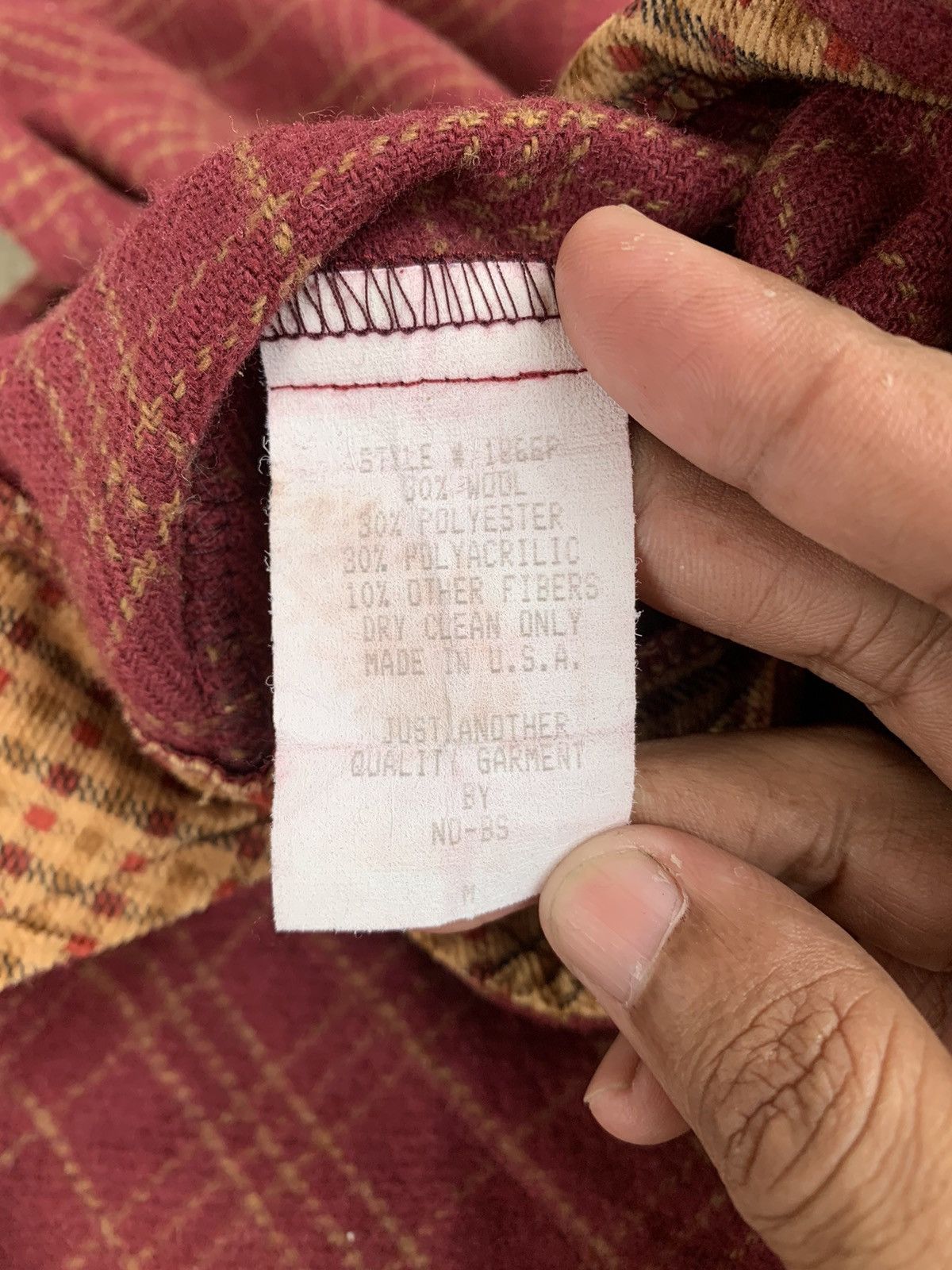 Flannel × Vintage Vintage NOBS Checkered Wool Flannel Size US M / EU 48-50 / 2 - 9 Thumbnail