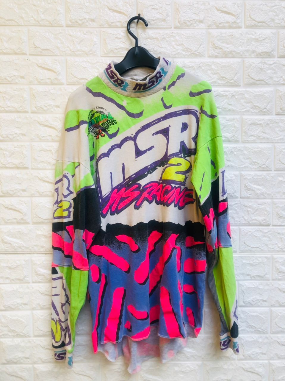 image of Vintage Msr Racing Motorsport Designer Fashion Style, Men's (Size Large)