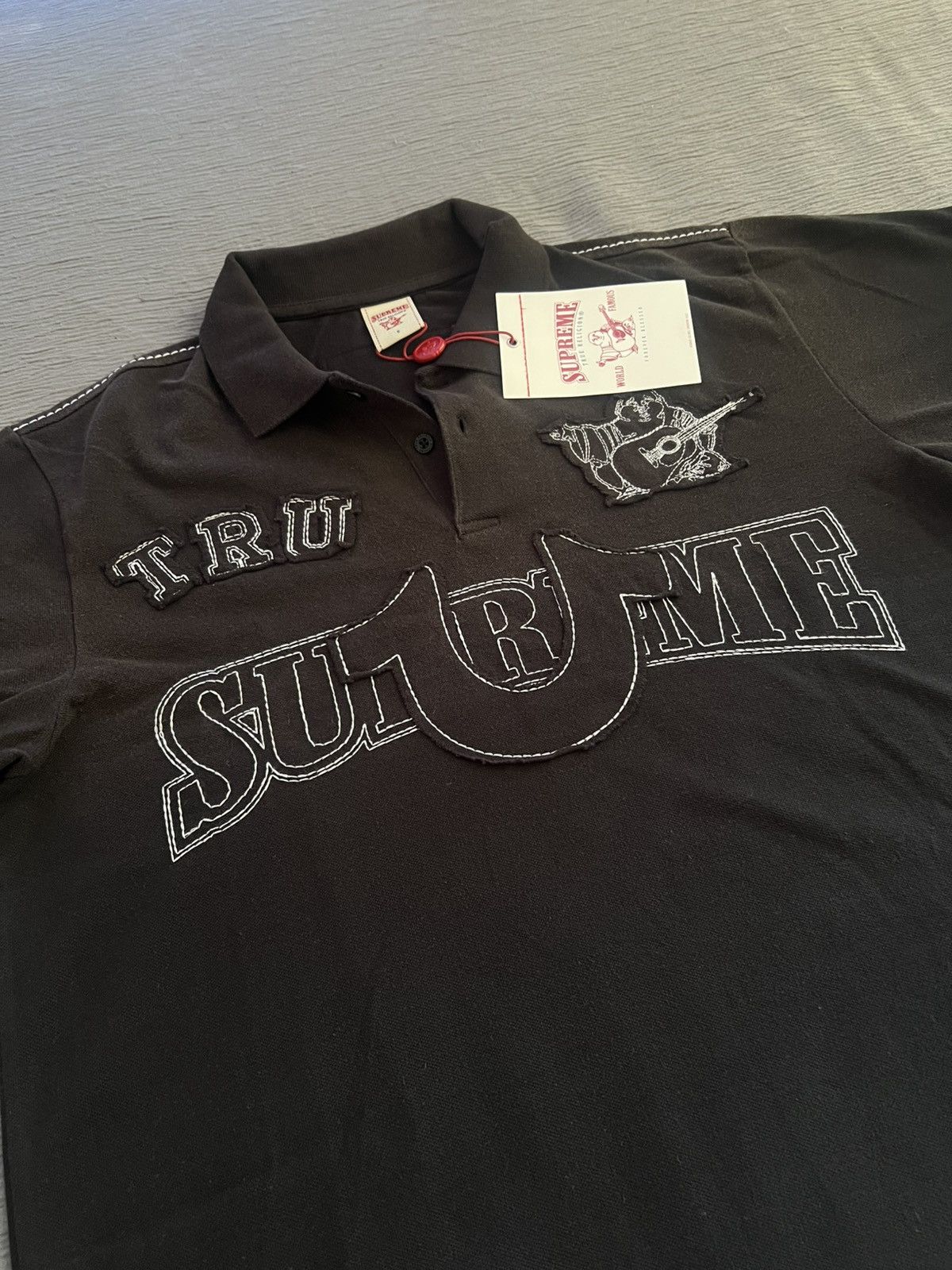 Supreme × True Religion Supreme True Religion Applique Polo Black Size Small Size US S / EU 44-46 / 1 - 5 Thumbnail
