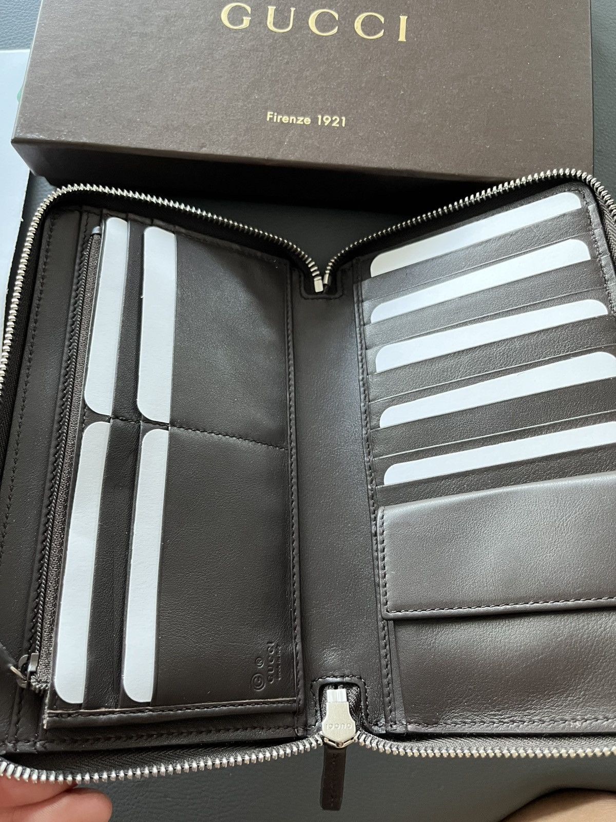 Gucci $2k Gucci GG Monogram Wallet Long Zip Brand New Size ONE SIZE - 5 Thumbnail