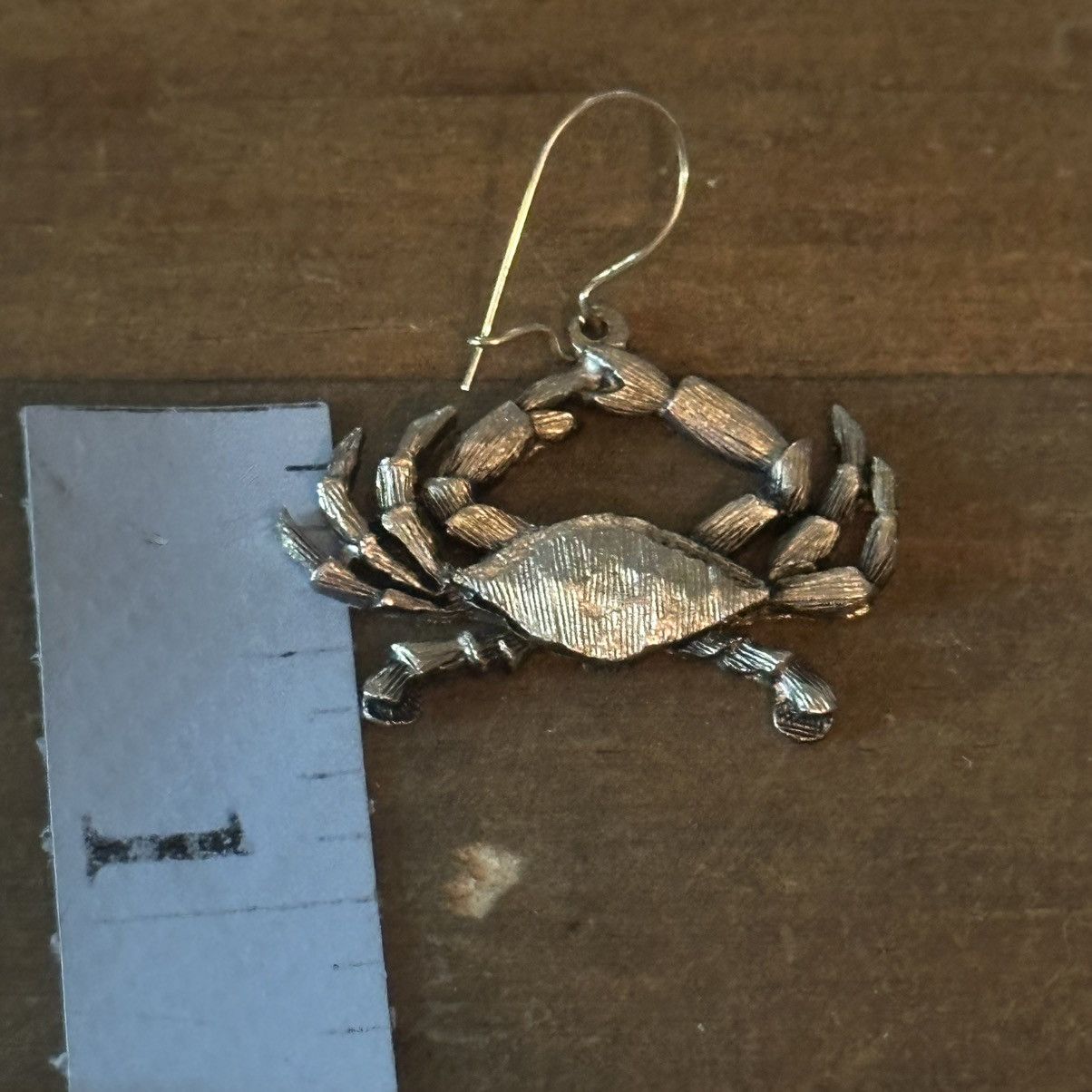 Vintage Vintage Jolle crab dangle earrings Size ONE SIZE - 4 Thumbnail