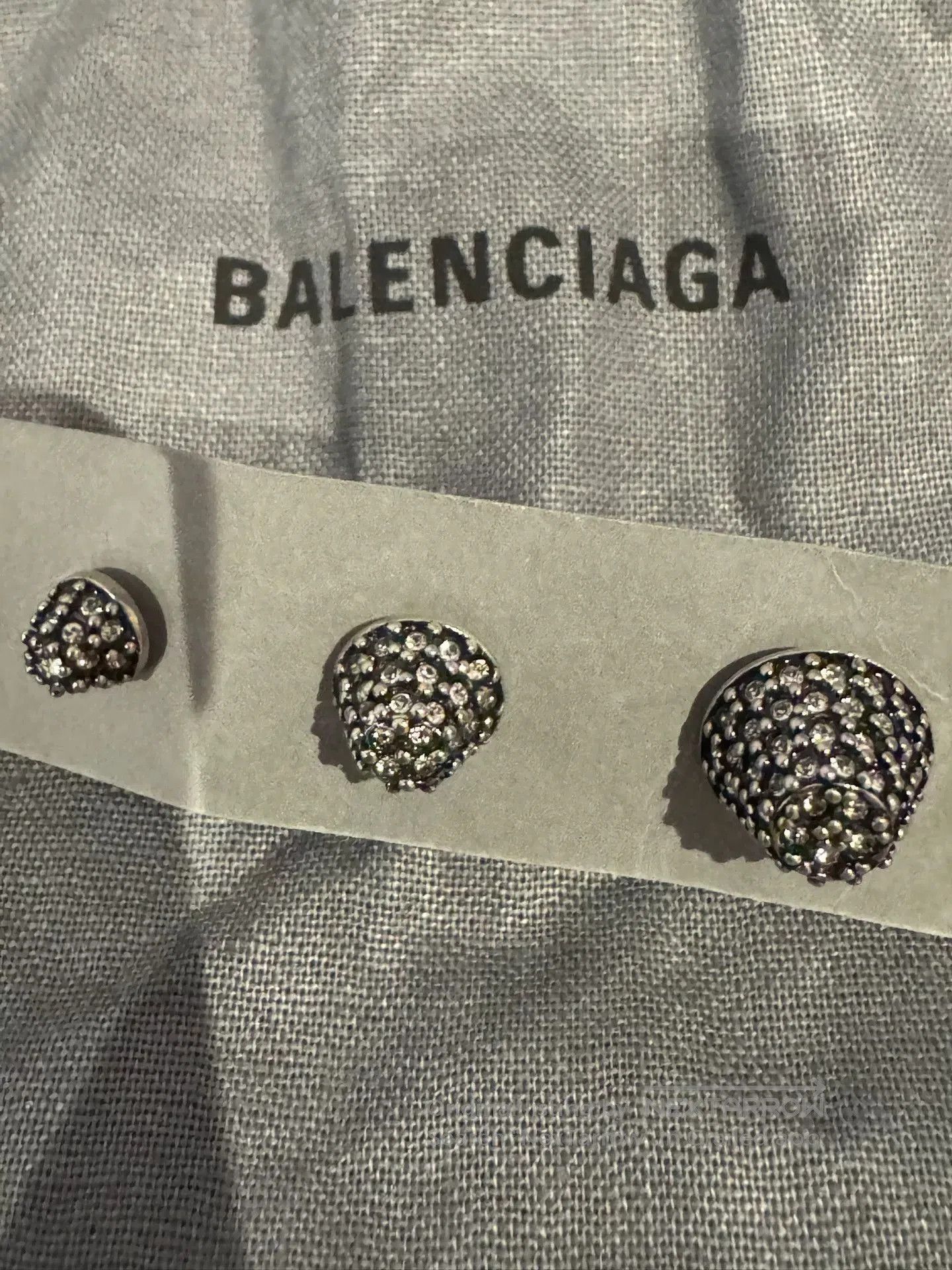 Balenciaga balenciaga diamond stud earrings set. Size ONE SIZE - 4 Thumbnail