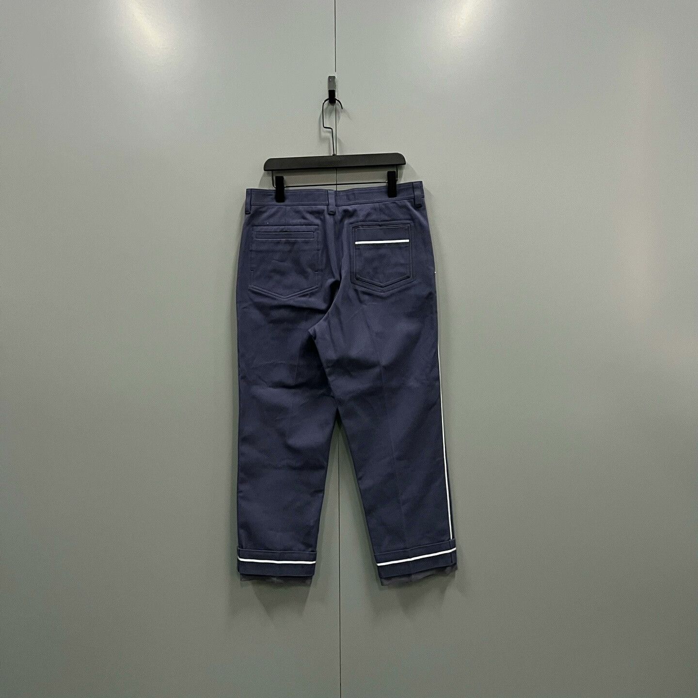 Dior Dior Solid Color Cuffed Straight Pants Size US 32 / EU 48 - 2 Thumbnail