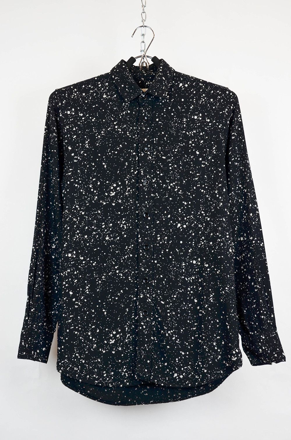 Saint Laurent Paris × Vintage SAINT LAURENT FW15 Paint Splatter Look Viscose Shirt - 36 Size XS / US 0-2 / IT 36-38 - 1 Thumbnail