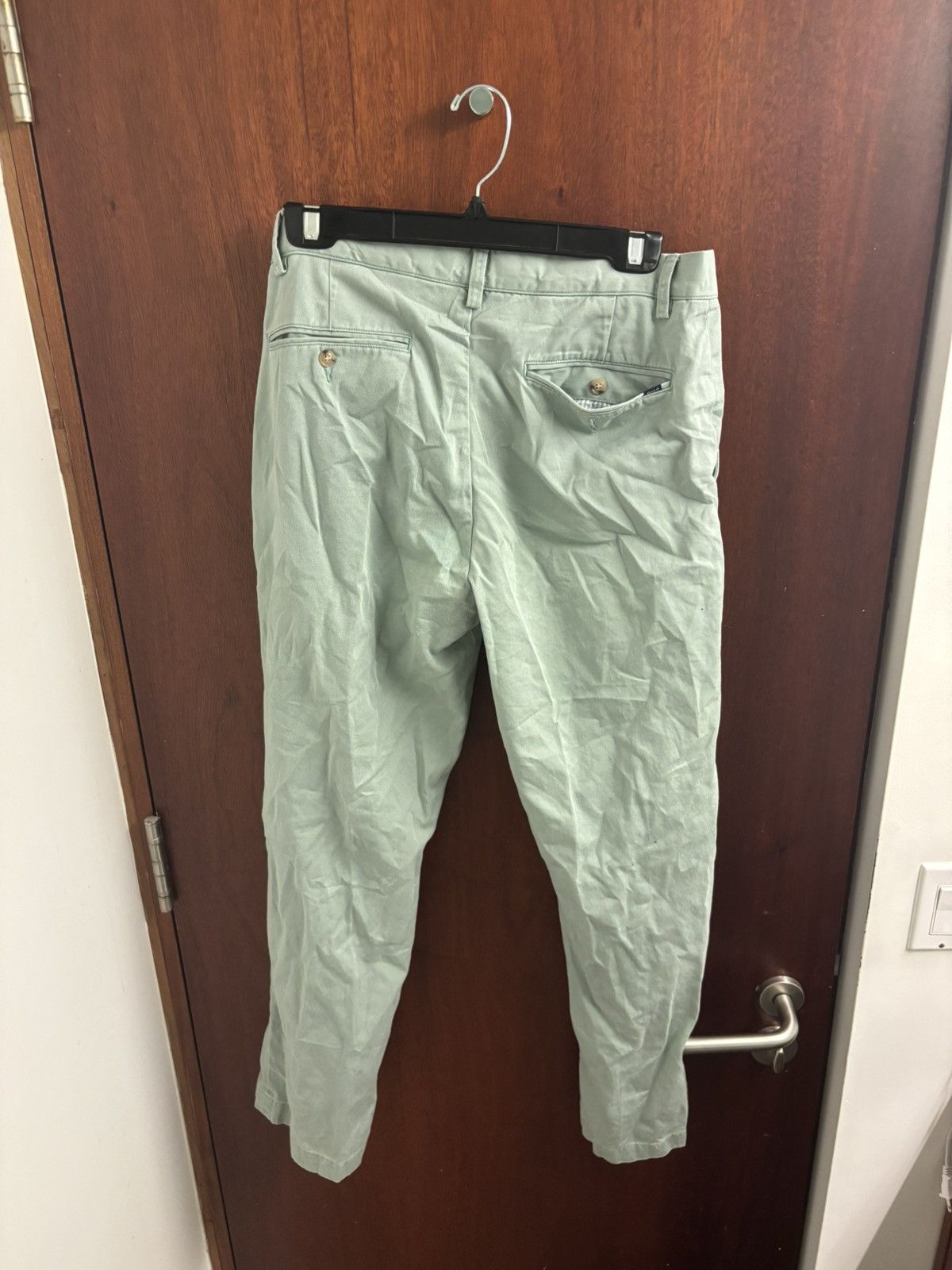 Polo Ralph Lauren Faded 100% cotton trousers light pale mint pistachio green Size US 32 / EU 48 - 2 Thumbnail